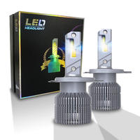 Ampoule de phare LED personnalisée à 3 couleurs 6500K, ajustement universel 12V, neuve