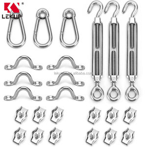 Câble de guidage lumineux extérieur 7x7 en acier recouvert de vinyle, kit de <span class=keywords><strong>suspension</strong></span> pour guirlande lumineuse en câble d'acier inoxydable - Product Image 5