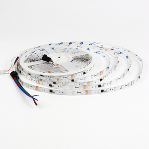 Bande LED RGB SMD 5050 programmable, 60 LED/m, DC24V, adressable individuellement pour des effets d'éclairage personnalisables, bande LED 10MM - Product Image 3