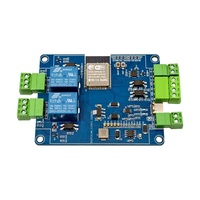 Module de relais double ESP32 avec RS485 Modbus, entrée/sortie 2 canaux opto-isolée, WiFi + BT, contrôleur d'automatisation industrielle