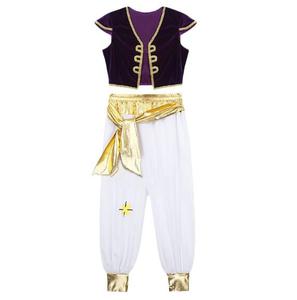 Disfraz de Príncipe Árabe para Niño, Estilo Persa, para Halloween, Juego de Rol, Chaleco sin Mangas con Pantalones Harem - Product Image 3