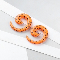 Acrylique spirale escargot oreille cônes bouchons crâne Tunnels extenseur jauges boucle d'oreille étirement corps Piercing bijoux pour hommes femmes 4/6MM