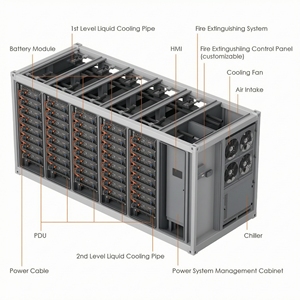 ระบบผลิตไฟฟ้าพลังงานแสงอาทิตย์แบบเชื่อมต่อกับระบบไฟฟ้าสาธารณะ HP1500K 1MW 5MW 10MW ชุดสมบูรณ์ พร้อมแบตเตอรี่ลิเธียมสำหรับจัดเก็บพลังงาน ระบบระบายความร้อน รับประกัน 10 ปี - Product Image 4