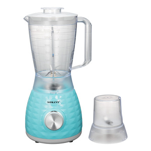 <span class=keywords><strong>Trituradora</strong></span> <span class=keywords><strong>Sokany</strong></span> de 500W, exprimidor lento de gran capacidad de 1,5 l, licuadora multifuncional, tazas dobles de acero inoxidable para fruta para coche RV - Product Image 1