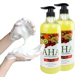 Alta qualità stringere la pelle delicato detergente antirughe per il corpo schiarente rivitalizzante Gel doccia sbiancante per la pelle