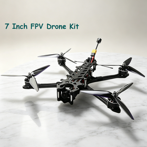 ชุดโดรน FPV แบบทนทาน ขนาด 7 นิ้ว รับน้ำหนักได้ 2 กก. พร้อมแบตเตอรี่ 6S 4500mAh บินได้นาน 12 นาที โครงสร้าง Mark4 X Frame กล้อง HD VTX 5.8G 3W อุปกรณ์บังคับวิทยุ - Product Image 1