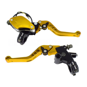 Maneta <span class=keywords><strong>de</strong></span> freno y embrague <span class=keywords><strong>de</strong></span> aluminio CNC <span class=keywords><strong>de</strong></span> 7/8 pulgadas (22 mm) con cilindro maestro, estilo hoja ajustable, para manillar universal - Product Image 5