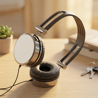 Casque d'écoute pour enfants Over-Ear filaire bon marché OEM avec microphone portable et stéréo Caractéristiques étanches pour la musique DJ Sports