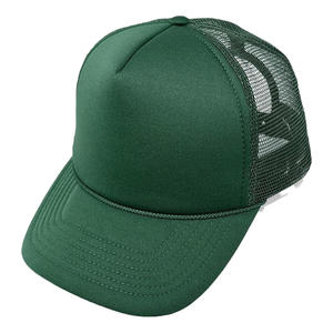 Casquette de camionneur en mousse vierge à 5 panneaux de haute qualité avec conception de corde arrière en maille respirante personnalisée réglable pour les sports de plein air - Product Image 6