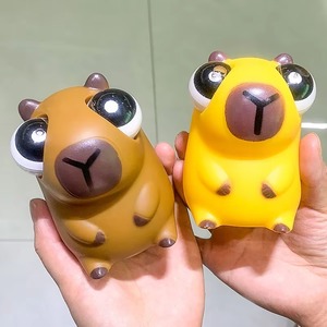 BT Cute Capybara Animal Sensory <b>Toys</b> Fun Novelty Fidget Stress Relief <b>Anxiety</b> Eyeball Bouncing Squeeze <b>Toy</b> Gift <b>for</b> Kids <b>Adults</b> - Product Image 1