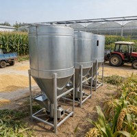 Broyeur-mélangeur d'aliments multifonctionnel OUMU à moteur, 2,2 kW-15 kW, capacité 80-2000 kg/h, personnalisable pour usage agricole