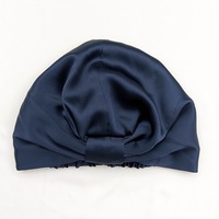 Gorro de Dormir Ajustable 100% Seda Pura para Cuidado del Cabello Unisex, Ambos Lados, 22 Momme, Turbante de Seda Natural, para Deportes y Playa