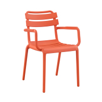 Fauteuil creux Viral, chaise colorée pour intérieur, extérieur et balcon
