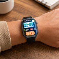 Reloj Inteligente GH-C1 AMOLED GPS ECG IP68 con 188 Modos Deportivos, Llamadas, Frecuencia Cardíaca, SpO2, Presión Arterial, SOS, Brújula y Monitor de Salud