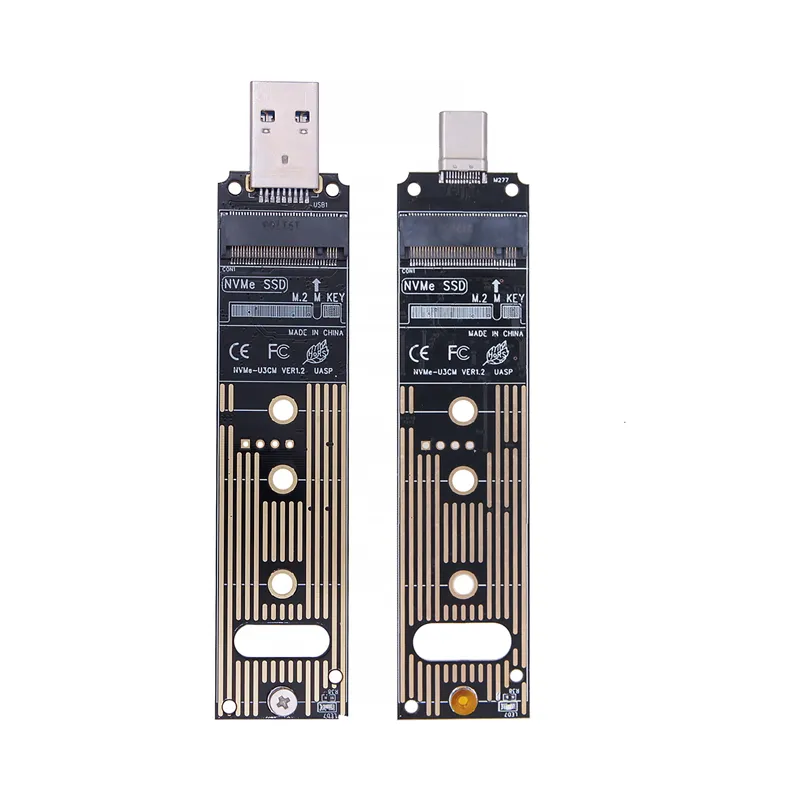 M.2 NVME NGFF SSD Ke USB 3.1 Adapter PCI-E Ke USB-A 3.0 Kartu Konverter Internal 10Gbps USB3.1 Gen 2 untuk Samsung 970 960