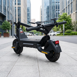 Trottinette électrique tout-terrain F5 pliable, contrôlée par application intelligente, verrouillage articulé, moteur sans balais 1000W, étanche, temps de charge 6-8h - Product Image 2