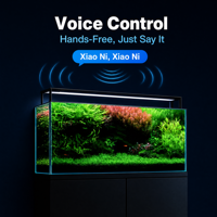 Lampe LED professionnelle pour aquarium NETLAE AT5S-580S, spectre complet, contrôle vocal WiFi, 12 spectres, lampe de culture télescopique pour plantes 80-100cm