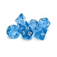 Dés à jouer rouges transparents RPG, ensemble de dés polyédriques DND pour jeux de société