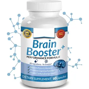 40-in-1 Brain Booster Supplement For Focus Memory Clarity Energy Advanced Cognitive Function with DMAE Brain Health Capsules