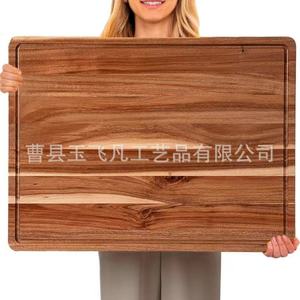 เขียงไม้กระถินณรงค์ 61x45.7x3 ซม. รูปทรงสี่เหลี่ยมผืนผ้าอเนกประสงค์ สำหรับหั่นขนมปัง สเต็ก ชีส - Product Image 2