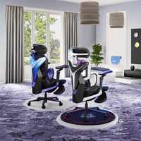 AutoFull G7 Accoudoirs à 360 ° Inclinable à 140 ° Support lombaire dynamique à 3 zones CloudTech Mesh Ergonomique Bureau Jeu Extensible Pliable
