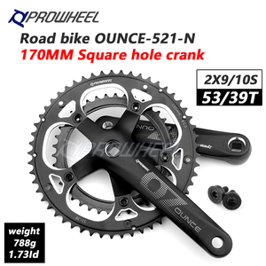 <span class=keywords><strong>Prowheel</strong></span> Ounce-521-N <span class=keywords><strong>Pédalier</strong></span> de vélo de route 170mm 130BCD 53/39T Double pignons 170mm 130BCD 53/39T avec trou carré - Product Image 5