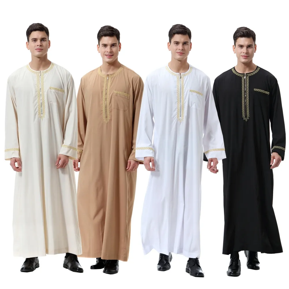 Kostum Muslim Muslim Muslim Hui Jubah Pria Gaun Pria Eid TH811