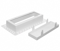 Grille de ventilation murale en métal blanc moderne pour extérieur, sous-sol, salon, plafond, 4x10, pour montage en plaques de plâtre, pour évacuation des air frais