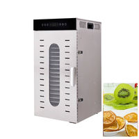 20-bakjes commerciële fruit- en groentedroger met onafhankelijke ruimte voor mango, cassave, plantain en dehydrator voor gedroogde gewassen
