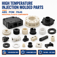 Piezas de Moldeo por Inyección de Alta Temperatura en ABS POM PA46, Componentes Plásticos Personalizados OEM para Proyectos de Equipos Industriales