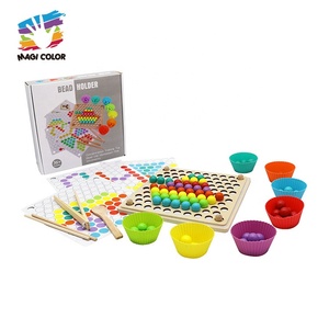 Jouet éducatif avec perles en <span class=keywords><strong>bois</strong></span>, multifonction, intéressant, pour enfants, W12F113 - Product Image 1