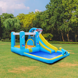 Petit lit de saut monstre extérieur Divertissement <span class=keywords><strong>garde</strong></span> du <span class=keywords><strong>corps</strong></span> aérien avec petit toboggan gonflable Trampoline matelas château enfants - Product Image 2