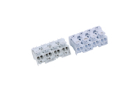 Connecteur à pince 4 broches 4 pôles 863 Borne sans vis pour une distribution efficace de l'énergie dans l'industrie des panneaux solaires et de l'éclairage LED