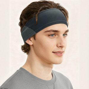 Bandeau <span class=keywords><strong>de</strong></span> sport fin et élastique unisexe pour la course et le yoga, en polyester, anti-transpiration, pour l'entraînement, avec logo personnalisé pour femmes et hommes - Product Image 4