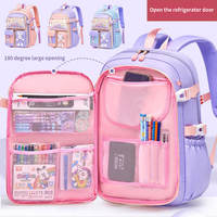 Mochila con logotipo personalizado de gran capacidad, ligera e impermeable para niñas y niños, bonita mochila para libros de primaria para estudiantes, mochila escolar
