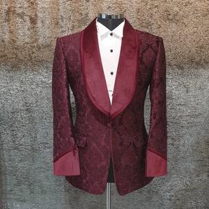 Costumes de mariage <span class=keywords><strong>bordeaux</strong></span> pour marié <span class=keywords><strong>smoking</strong></span> hommes costumes 3 pièces Slim Fit marié Blazers <span class=keywords><strong>veste</strong></span> d'affaires formelle - Product Image 1