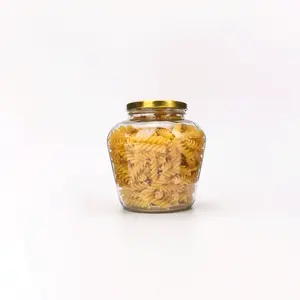 Lebensmittelbehälter für die Frische beibehalten von Pickeln 300 ml umweltfreundlicher Glasbehälter mit Metalldeckel für die Aufbewahrung von Lebensmitteln leere Marmelade und heiße Soße