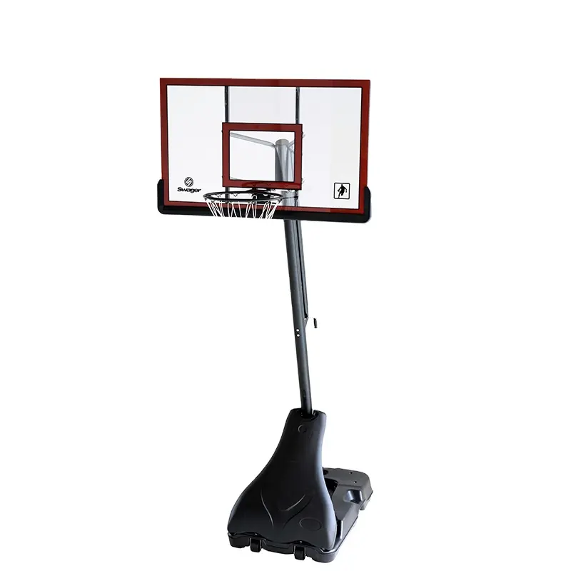 Ayarlanabilir basketbol sistemi, açık ve kapalı eğlence taşınabilir basketbol standı/basketbol potası