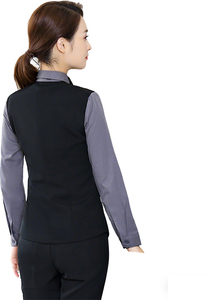 Uniforme professionnel pour le personnel de l'hôtellerie, du bar, du karaoké, des serveurs, de la restauration, filles à manches longues, vêtements de travail, gilets pour hommes - Product Image 5