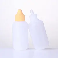 Botella de Plástico LDPE personalizada, frasco con cuentagotas, para pegamento de Peluca de encaje, personalizado, 5ml, 20ml, 30ml, 60ml, 120ml