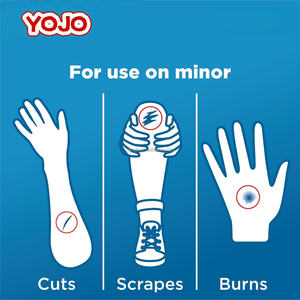 YOJO Vendaje Adhesivo Flexible de Tela XL (2 x 4 pulgadas) Resistente al Agua, Certificado CE, Protección para Todo Tipo de Piel, Seguridad Flexible - Product Image 4