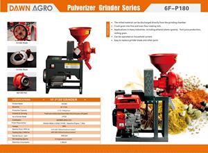 เครื่องบดแป้งข้าวโพดแบบดิสก์ DAWN AGRO เครื่องบดเมล็ดพืช เครื่องบดอาหารสัตว์ เครื่องบดแบบพกพาใช้แก๊สโซลีน - Product Image 2