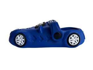 Blue Car Pattern Slippers For Boys 23-30 Size Anti Slip EVA Sole Summer Sport Style Kids Shoes - Product Image 1