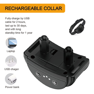 Collier anti-aboiement rechargeable pour chien avec mode d'entraînement par choc statique, recharge USB pour chiens - Product Image 1