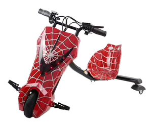 <span class=keywords><strong>Scooter</strong></span> à trois roues à batterie électrique pour enfants Superhéros, 3 roues, en PU, pliable, hauteur du siège réglable, rotation à 360 degrés, pour enfants de 3 à 6 ans - Product Image 1