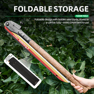 Scie à main pliante industrielle de haute qualité pour extérieur, en acier 65 Mn, flexible, pour la coupe d'arbres, l'élagage des branches, utilisation étendue pour le bricolage, faible coût - Product Image 4
