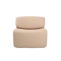 Nouveau design moderne, fauteuil d'appoint confortable en cuir PU, fauteuil lounge en forme de M pour la maison, l'hôtel, le salon
