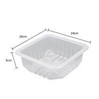 Boîte alimentaire carrée JIANXIN 1414-5 Lock Fresh Salad, emballage pour magasin de proximité, compatible micro-ondes et réfrigérateur, recyclable, en PP