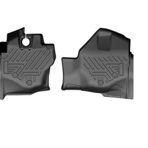 KQD Easy to Clean All-Weather Anti <b>Slip</b> Car Floor Mats 2pcs for KIA BONGO3 2004-2025 - Product Image 2