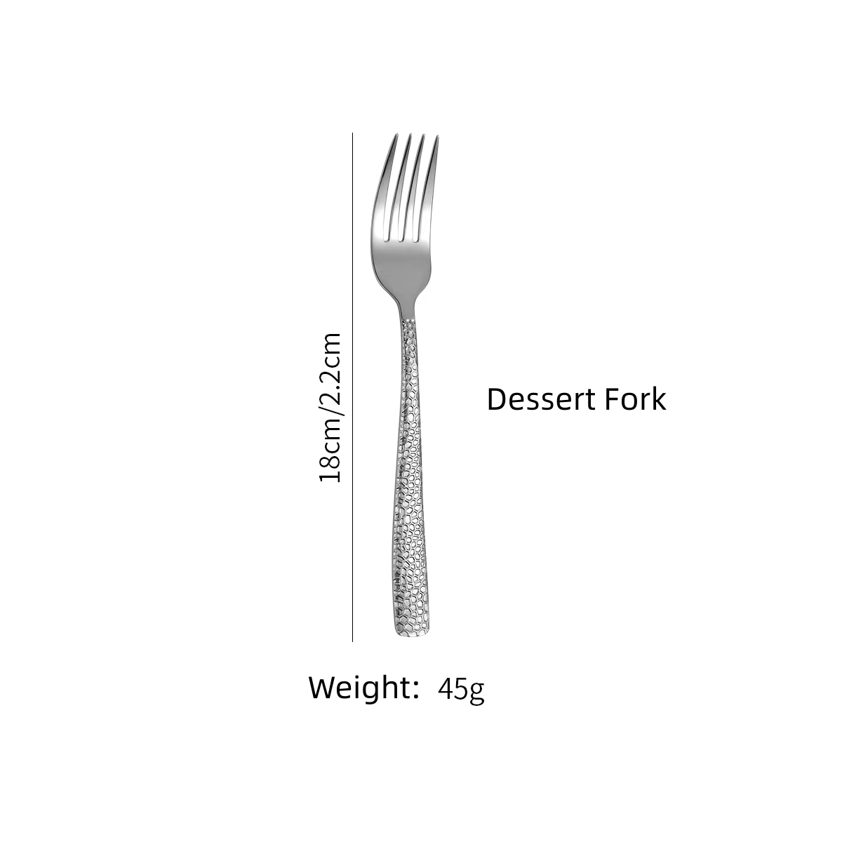 Forchetta da dessert in argento